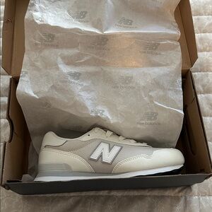 Youth new balance white sneakers